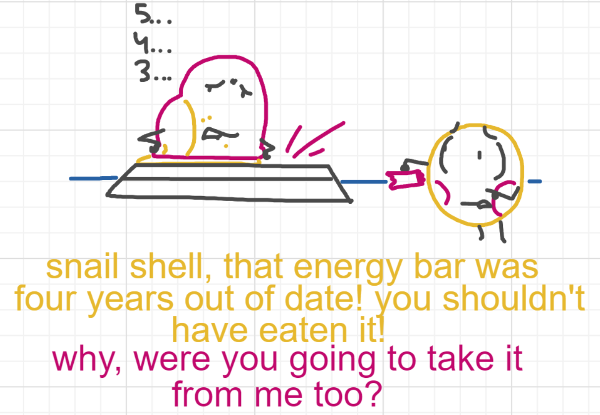 A panel from What's The Point, episode five of the Board Boards object show by Furretwalk/WalkingFurret.